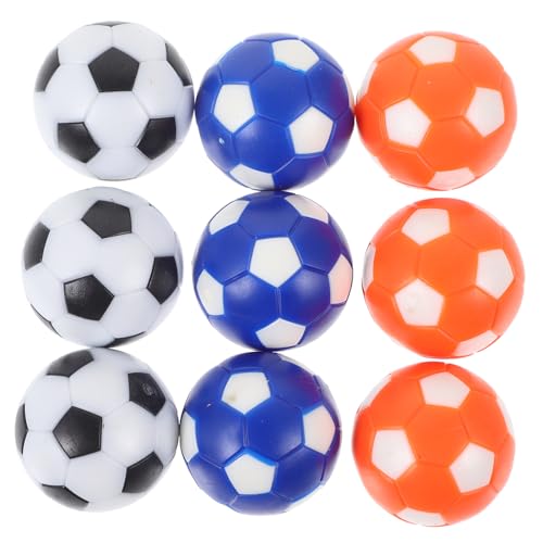 Kisangel 9 Stück Zubehör Für Tischfußball Fußbälle Austauschbare Kickerbälle Ersatzbälle Mini Mehrfarbig Kickerbälle Ersetzen Tischfußballspiel Party Hüften (umweltfreundliches Harz) Bunt von Kisangel