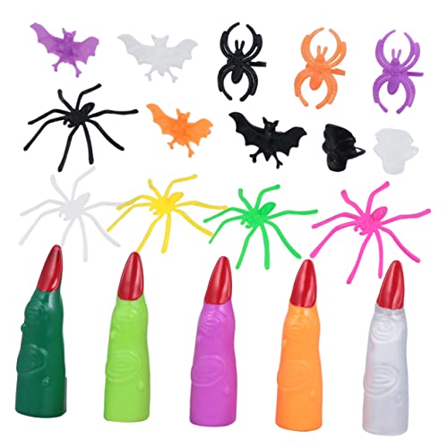 Kisangel 90Stücke Halloween Spinnenring Spielzeugset Gruselige Partybedarf Für Gemischte Ringe Und Spinnen Für Halloween Dekoration Und von Kisangel
