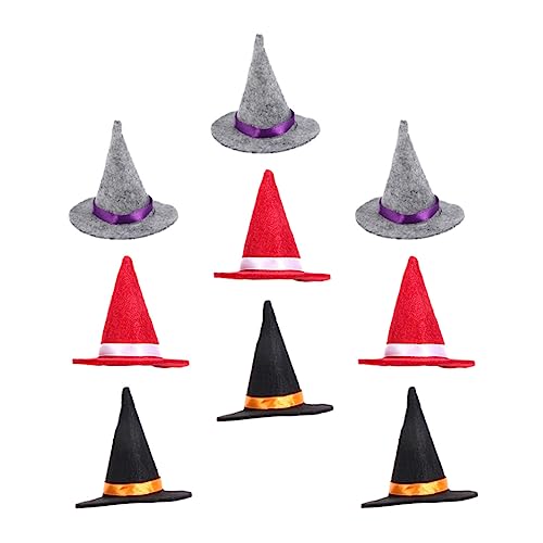 Kisangel 9Stücke Kreative Halloween Hexenhut Weinflaschenabdeckung Teiliges Für Partys Dekoration Für Rotweinflaschen von Kisangel