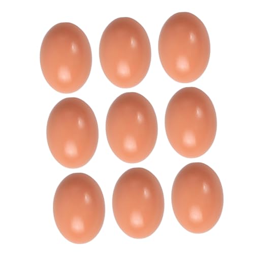 Kisangel 9Stücke Künstliche Holzeier Unbemalte DIY Eier für Bastelprojekte Realistische Modelleier für Hühnertraining und Dekoration für Kreative Anwendungen Kisangel 9Stücke Künstliche Holzeier Unbemalte DIY Eier für Bastelprojekte Realistische Modelleier für Hühnertraining und Dekoration für Kreative Anwendungen von Kisangel
