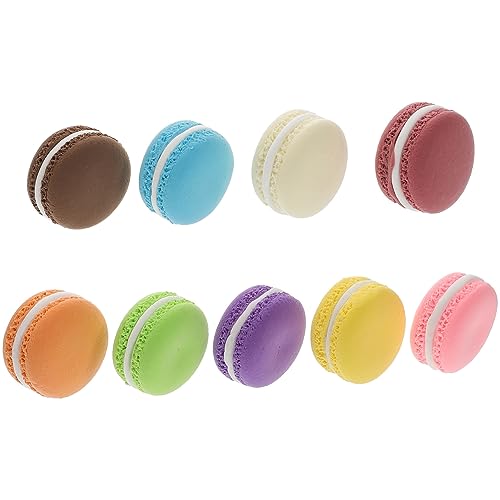 Kisangel 9Stücke Teiliges Künstliches Macaron Dessertmodell Für Hochzeiten Und Partys Realistische Kuchendekoration Simulation Für Fotografie Und Ladendekoration Sicheres Material von Kisangel