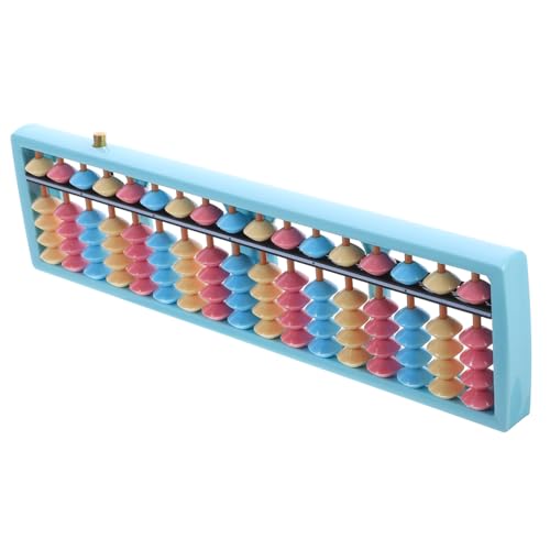 Kisangel Abakus Für Perlen Abakus Mit 17 Säulen Abakus-Tool Mathematikpädagogische Werkzeug Arithmetischer Abakus Retro-abakus Sky-Blue Abs von Kisangel
