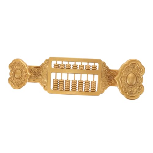 Kisangel Abakus Lehrmittel Vintage Büro Abakus Ornament Abakus Rechenhilfe Kleine Abakus Statue Desktop Abakus Figur Vintage Abakus Handwerk Kleine Abakus Figuren Messing von Kisangel