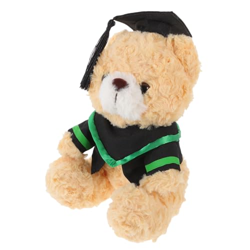 Kisangel Abschluss Bär Plüsch-abschlussbärenpuppe Abschluss Plüschbär Cartoon-bär-Puppe Kleine Bärenpuppe Dekorativer Graduierungs-plüschbär Weiche, Flauschige Puppe Pp Baumwolle von Kisangel