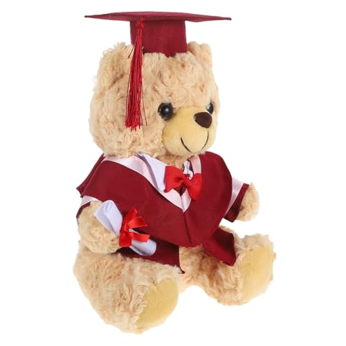 Kisangel Abschlussbär Plüsch Kuscheltier Doktorhut und Robe Komfortabel für Schulabschluss Dekoration College High School Party Favor Kisangel Abschlussbär Plüsch Kuscheltier Doktorhut und Robe Komfortabel für Schulabschluss Dekoration College High School Party Favor von Kisangel