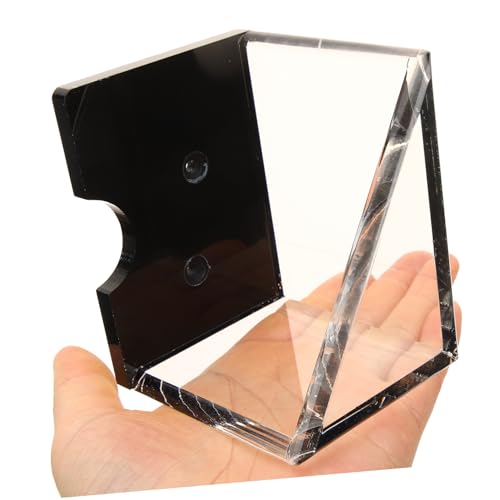 Kisangel Acryl Spielkartenhalter Kartenbox Aufbewahrungsbox für Pokerkarten Transparenter Kartenständer Kartensammler Party Zubehör Organizer von Kisangel