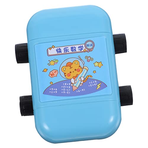 Kisangel Additions- und Subtraktionsstempel Mathe Roller Stempel Mathe-Stempelwalze Mathe-Rollenstempel rollende Mathestempel Name Roller Stamp Kindermathematikstempel Plastik Blau von Kisangel