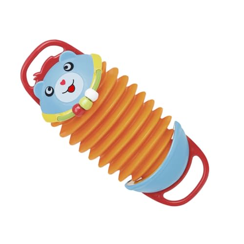 Kisangel Akkordeon Musikbär Form Leichtes Praktisches Musikinstrument für Schüler Geeignet Handliches Ziehharmonika Lernspielzeug in Orange und Blau Kisangel Akkordeon Musikbär Form Leichtes Praktisches Musikinstrument für Schüler Geeignet Handliches Ziehharmonika Lernspielzeug in Orange und Blau von Kisangel