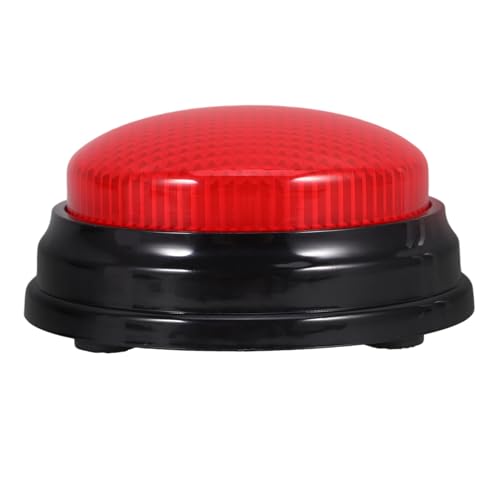 Kisangel Alarmknopf mit Licht und Sound Lustiges Party für Büropranks Quizabende Wettbewerb und Soziale Spiele Batteriebetrieben Roter LED Alarm Button Kisangel Alarmknopf mit Licht und Sound Lustiges Party für Büropranks Quizabende Wettbewerb und Soziale Spiele Batteriebetrieben Roter LED Alarm Button von Kisangel