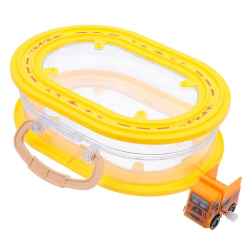 Kisangel Aufbewahrungsbox Für Eisenbahnwaggons Spielzeugaufbewahrung Spielzeugauto Vorratsbehälter Auto Vor, Spiel Zu Raumaufbewahrungskoffer Mini Klares Auto Plastik von Kisangel