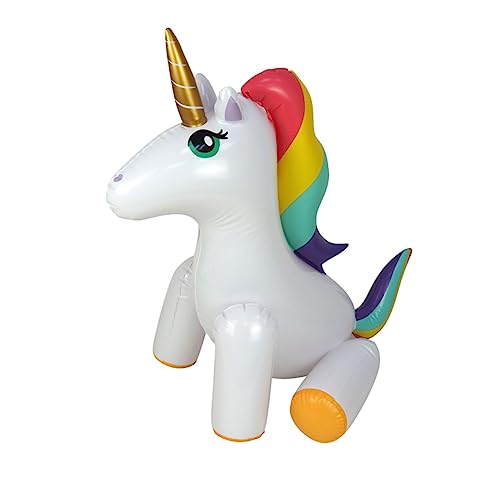 Kisangel Aufblasbarer Einhorn Sprinkler für Sommerliches Wasserspielzeug für Garten Langlebig aus Leicht zu Bedienen für Freizeit und Feste im Freien Kisangel Aufblasbarer Einhorn Sprinkler für Sommerliches Wasserspielzeug für Garten Langlebig aus Leicht zu Bedienen für Freizeit und Feste im Freien von Kisangel