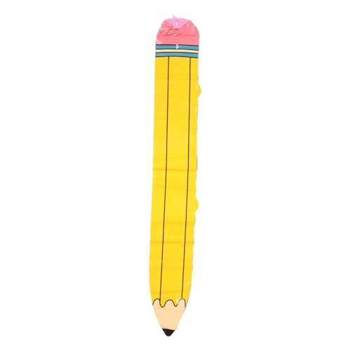 Kisangel Aufblasbarer PVC Bleistift Extra Großes Schuldekorationsspielzeug Einfach Aufzuhängen Charmantes Design für Klassenzimmer und Geburtstagsfeiern Robustes PVC Material von Kisangel