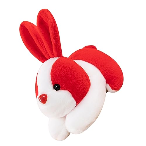 Kisangel Ausgestopftes Hasen-Maskottchen- Hasen Kuscheltier hasenfiguren Hasen plüschtiere Hasen hasenpuppe Kaninchen-Maskottchen-Puppe Tierpuppenspielzeug Kristallsamt von Kisangel