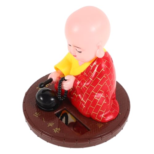 Kisangel Auto Schüttelkopf Ornament Solarspielzeug Auto Armaturenbrett Spielfigur Wackelköpfe Für Autos Kopfschüttelpuppe Auto Ornamente Für Das Armaturenbrett Solar von Kisangel