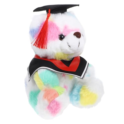 Kisangel Bachelor Abschlusspuppe Neuartige Bärenpuppe Dekorativer Cartoon Bär Kleine Puppe Dekoration Entzückende Bärenpuppe Bequeme Bärenpuppe Plüschtier Für Den Haushalt von Kisangel
