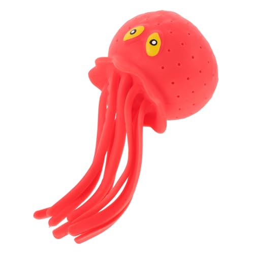 Kisangel Badespielzeug Kleinkinder Cartoon Octopus aus TPR Material Langlebig Sicher Wasserspritzend für Badewanne Pool Strand Lustiges Indoor Wasserspielzeug für Junge Mädchen und von Kisangel