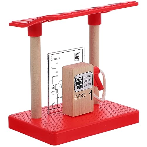 Kisangel Bahnhofszubehör Gas Eisenbahn Tankstellen Holzspielzeug Kinderspielzeugstation Spielzeugschienenzubehör für Tankstellen tankstelle spielset Kisangel Bahnhofszubehör Gas Eisenbahn Tankstellen Holzspielzeug Kinderspielzeugstation Spielzeugschienenzubehör für Tankstellen tankstelle spielset von Kisangel