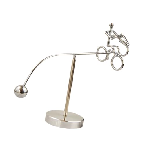 Kisangel Balance Ball Schreibtischornament aus Metall Rotierendes Physikalisches Gleichgewichtsspielzeug Beruhigendes Dekor für Büro Zuhause und Wissenschaftsunterricht von Kisangel