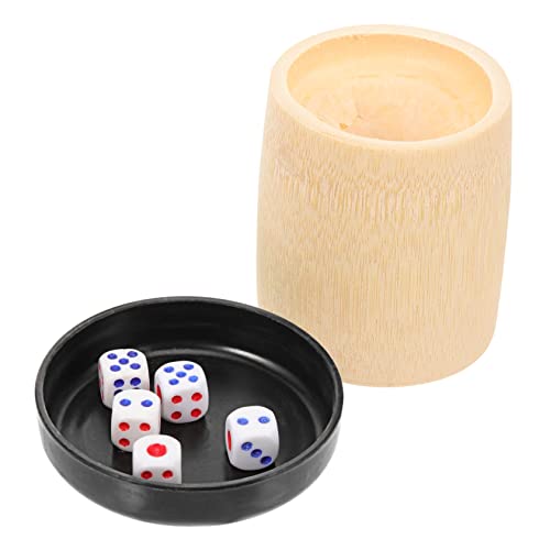 Kisangel Bambus Sieb Tasse Würfel Set Unterhaltung Decor Kunststoff Kisangel Bambus Sieb Tasse Würfel Set Unterhaltung Decor Kunststoff von Kisangel