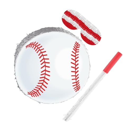 Kisangel Baseball Pinata mit Stick und Augenbinde Sportparty für Jungen und Mädchen Inklusive Konfetti für Sport-mottoparty Shower und Geburtstagsfeier Deko Kisangel Baseball Pinata mit Stick und Augenbinde Sportparty für Jungen und Mädchen Inklusive Konfetti für Sport-mottoparty Shower und Geburtstagsfeier Deko von Kisangel