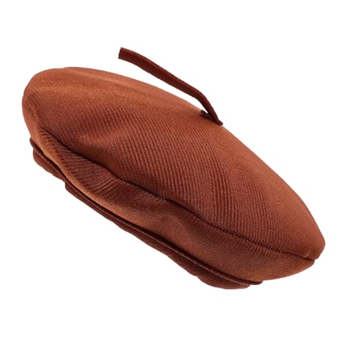 Kisangel Baskenmützen Mini winzig Baskenmütze Puppe Kleine Hüte zum Selbermachen zarte kleine Hüte entzückende hüte kleine Hüte basteln Mall-Hut Stoff Coffee von Kisangel