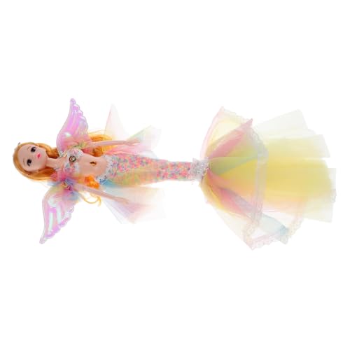 Kisangel Bewegliche Meerjungfrau Puppe mit Abnehmbaren Gelenken Farbenfrohes für Kleine Mädchen Kreative Miniatur Puppe für Fantasievolles Ankleiden und Sammeln Kisangel Bewegliche Meerjungfrau Puppe mit Abnehmbaren Gelenken Farbenfrohes für Kleine Mädchen Kreative Miniatur Puppe für Fantasievolles Ankleiden und Sammeln von Kisangel