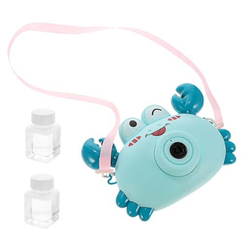 Kisangel Blasenmaschine Seifenblasenmacher für Bubble Making Toy Seifenblasenset Blasenmacher Kinderspielzeug Blasengebläse Plastik Blau von Kisangel