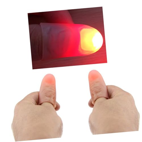 Kisangel Blinkende Fingerlampe Daumenspitze LED Partylicht Kunststoff Einheitsgröße Zufallsfarbe Perfektes für Zaubertricks und Zufällige Farbe Zufällige Farbe Kisangel Blinkende Fingerlampe Daumenspitze LED Partylicht Kunststoff Einheitsgröße Zufallsfarbe Perfektes für Zaubertricks und Zufällige Farbe Zufällige Farbe von Kisangel