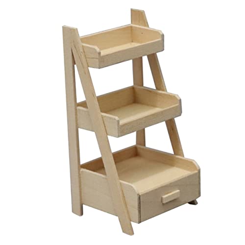 Kisangel Blumenständer aus Holz für Puppenhaus Stöckiges Modell für DIY Mini House Dekoration Platzsparend Langlebig und Perfektes Kisangel Blumenständer aus Holz für Puppenhaus Stöckiges Modell für DIY Mini House Dekoration Platzsparend Langlebig und Perfektes von Kisangel