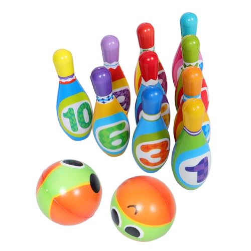 Kisangel Bowling Spielset aus Weichem PU Teilig Sicher für Drinnen Fördert Motorik und Eltern Junge Mädchen Spiel Buntes Bowling für Kleinkinder und Geburtstagspartys Kisangel Bowling Spielset aus Weichem PU Teilig Sicher für Drinnen Fördert Motorik und Eltern Junge Mädchen Spiel Buntes Bowling für Kleinkinder und Geburtstagspartys von Kisangel