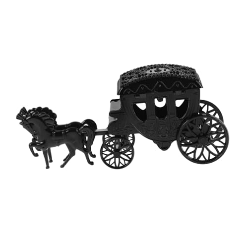Kisangel Box Candy Box Kutschen Mittelstück Prinzessinnen Mittelstücke Für Tische Speisekutschen Königliche Kutsche Kürbiskutsche Schwarzer Kunststoff von Kisangel