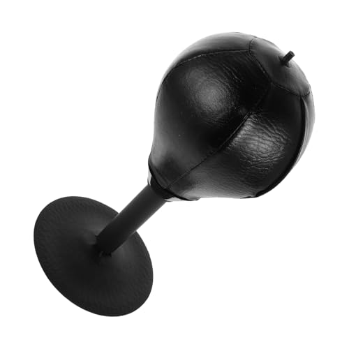Kisangel Box-Speed-Ball Boxtraining tischtennisball Platzsparender Boxsack Heimtraining Boxsack Schwarzer Boxsack Kleiner Boxsack Desktop-Boxsack Reflexbeutel Mini-Boxsack Stahl Black von Kisangel