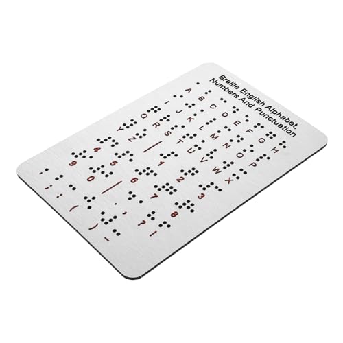 Kisangel Braille-Motherboard Braille-lernzubehör Blindenschrift Lernen Braille-lerntafel Braille-nummerntafel Gadget Für Blinde Menschen Braille-bücher Rostfreier Stahl Silver Kisangel Braille-Motherboard Braille-lernzubehör Blindenschrift Lernen Braille-lerntafel Braille-nummerntafel Gadget Für Blinde Menschen Braille-bücher Rostfreier Stahl Silver von Kisangel