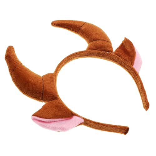Kisangel Braunes Ox Horn Stirnband Tierohren Kopfstück Party Cosplay Kopfschmuck für Erwachsene Halloween Verkleidung Zubehör Kisangel Braunes Ox Horn Stirnband Tierohren Kopfstück Party Cosplay Kopfschmuck für Erwachsene Halloween Verkleidung Zubehör von Kisangel