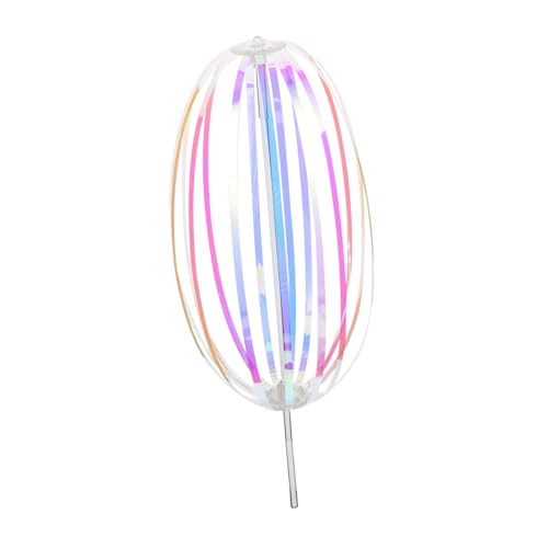 Kisangel Bunte Twirler für Interaktiver Regenbogenstab mit Drehenden Bändern Magische Kreise Lustiger Seifenblasen Stab für Party Mitgebsel und Kindergeburtstag von Kisangel