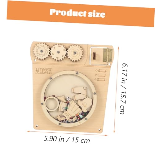 Kisangel Busy Board Waschmaschine Lernspielzeug DIY Pädagogisch Fördernd Motorische Fähigkeiten und Kreativität Entwickelnd Sicher Glatt Geschliffen für Frühkindliche Bildung und Kisangel Busy Board Waschmaschine Lernspielzeug DIY Pädagogisch Fördernd Motorische Fähigkeiten und Kreativität Entwickelnd Sicher Glatt Geschliffen für Frühkindliche Bildung und von Kisangel
