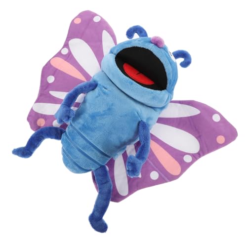 Kisangel Butterfly Hand Puppet Plüsch Kuscheltier Interaktives für Geburtstagsgeschenk Leichtes Stofftier für Rollenspiele und Frühpädagogik von Kisangel