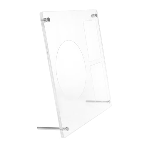 Kisangel Cd und Fotokarten Halter Moderner Cd Ausstellungsständer mit Schutz für Fotokarten Stufiges Transparentes Regal für Zuhause und Büro von Kisangel