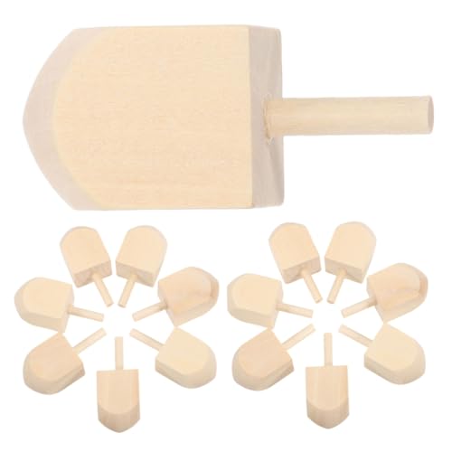 Kisangel Chanukka-Dreidels 15 Stück Unbemalt Bastelspielzeug Koordination Entspannung Holzkreisel Kisangel Chanukka-Dreidels 15 Stück Unbemalt Bastelspielzeug Koordination Entspannung Holzkreisel von Kisangel