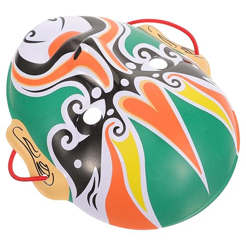 Kisangel Chinesische Peking Oper Maske Handgefertigte Gesichtswechselmaske für Halloween Cosplay und Partys Dekorative Kostümrequisite Traditionelles Design Vielseitig Einsetzbar von Kisangel