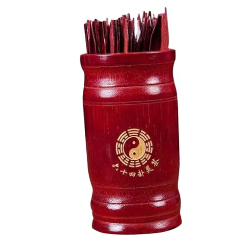 Kisangel Chinesisches Wahrsagestab Aufbewahrungsbecher Kompakt und Leicht Feng Shui Divinationsspiel für Familie Tempel Büro und Freizeit Unterhaltsam und Einfach zu Verwenden von Kisangel