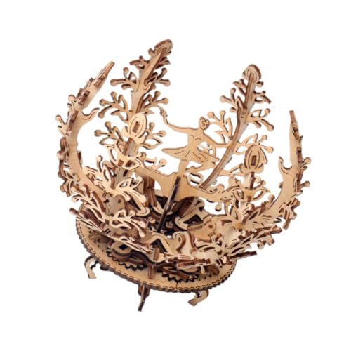 Kisangel DIY Holzpuzzle Blumen Ballettmädchen Modellbausatz aus Holz Kreatives Bastelspielzeug für Erwachsene Mechanisches Dreh Design Dekoratives Montagemodell für Wohnzimmer und Kisangel DIY Holzpuzzle Blumen Ballettmädchen Modellbausatz aus Holz Kreatives Bastelspielzeug für Erwachsene Mechanisches Dreh Design Dekoratives Montagemodell für Wohnzimmer und von Kisangel