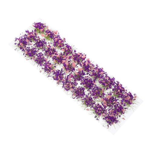 Kisangel DIY Miniatur Blumen Cluster Selbstklebend Micro Plants für Sandtisch Modellbau Landschaft Zugbahn Dekoration von Kisangel