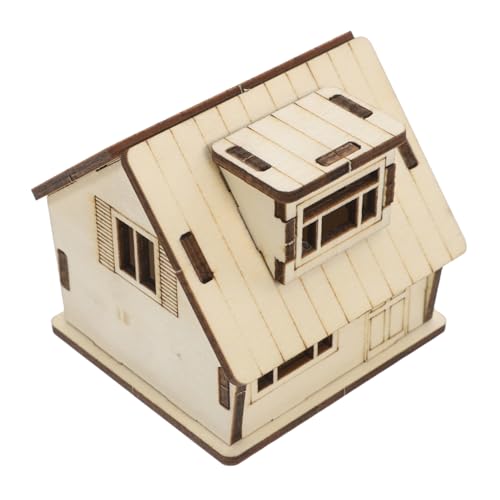 Kisangel DIY Miniaturhaus Kit Rustikales Modell für Heimdekoration und Bastelprojekte Fördert Spiel und Motorische Fähigkeiten bei Kindern von Kisangel