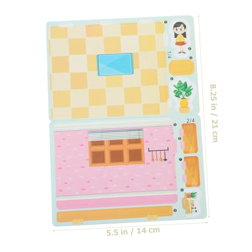 Kisangel DIY Papierrätsel Küchenmodell Bausatz Miniatur Küchen zum Zusammenbauen Pädagogisches Bastelspiel für Hand Auge Koordination und Wohnraumdekoration Kisangel DIY Papierrätsel Küchenmodell Bausatz Miniatur Küchen zum Zusammenbauen Pädagogisches Bastelspiel für Hand Auge Koordination und Wohnraumdekoration von Kisangel