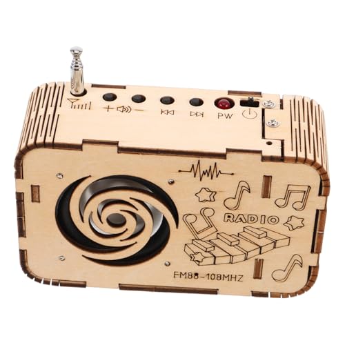 Kisangel DIY Radio Bausatz Stem Wissenschaftsexperiment zum Eines Holzradios Pädagogisches Physik Lernspielzeug für Jugendliche von Kisangel