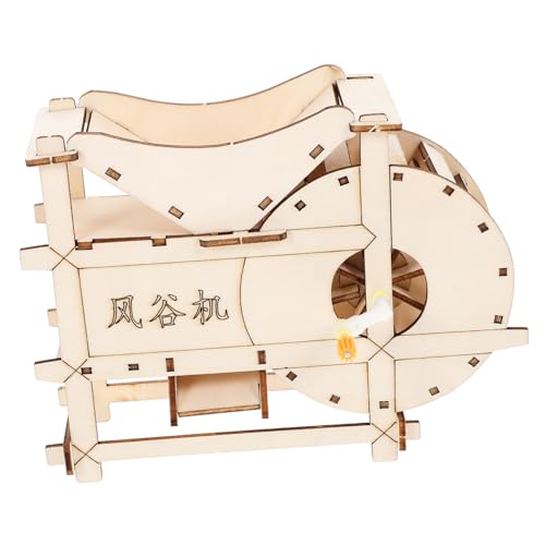 Kisangel DIY Wissenschaftsbausatz Handkurbel Dreschmaschine Modell Lernspielzeug für Landwirtschaft Experiment Kreativität und Naturwissenschaftliches Interesse von Kisangel