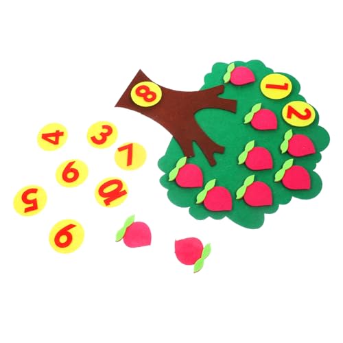 Kisangel DIY Zahlenlernspiel Interaktives Lernspielzeug aus Vliesstoff Mathe obstbaum mit Addition und Subtraktion für Kleinkinder Vorschule und Kindergarten Pädagogisches Puzzle für Kisangel DIY Zahlenlernspiel Interaktives Lernspielzeug aus Vliesstoff Mathe obstbaum mit Addition und Subtraktion für Kleinkinder Vorschule und Kindergarten Pädagogisches Puzzle für von Kisangel
