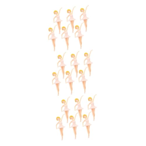 Kisangel Dekoration 18 Stk Ballerina-mädchen Spielzeug Schlüsselanhänger Puppenzubehör Schlüsselhalter Plastik Weiß Moos Kuchen Dekorationen Für Aquarien von Kisangel