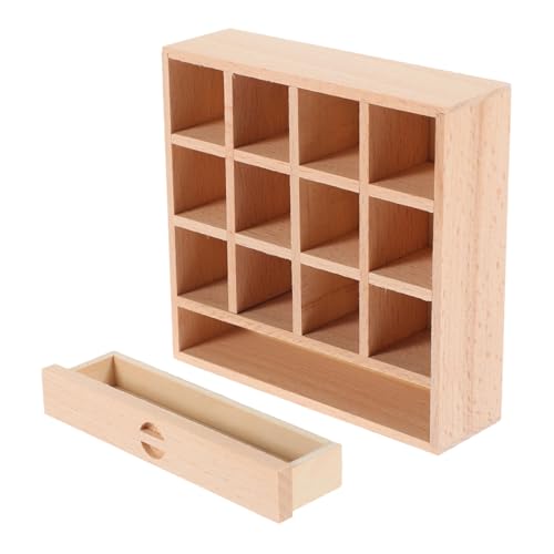 Kisangel Dekorativer Mini Schrank aus Miniaturmöbel mit Schubladen für Puppenhaus Dekoration für DIY Projekte und Mini Landschaften Kisangel Dekorativer Mini Schrank aus Miniaturmöbel mit Schubladen für Puppenhaus Dekoration für DIY Projekte und Mini Landschaften von Kisangel